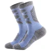 Outdoor Sports Socks With Thickened Towel Sole For Mountaineering Shock Absorption Hiking And Running Mid-tube Socks by Inlyline