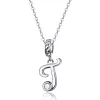  Vintage Letter A to Z Pendant Necklace 925 Sterling Silver 