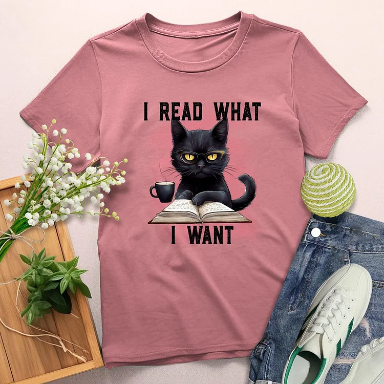 I Read What I want Round Neck T-shirt-0025193