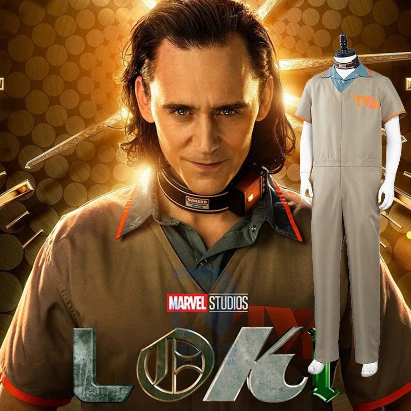 Loki 2021 Cosplay Costume Prison Uniform Jumpsuit for Men and Women