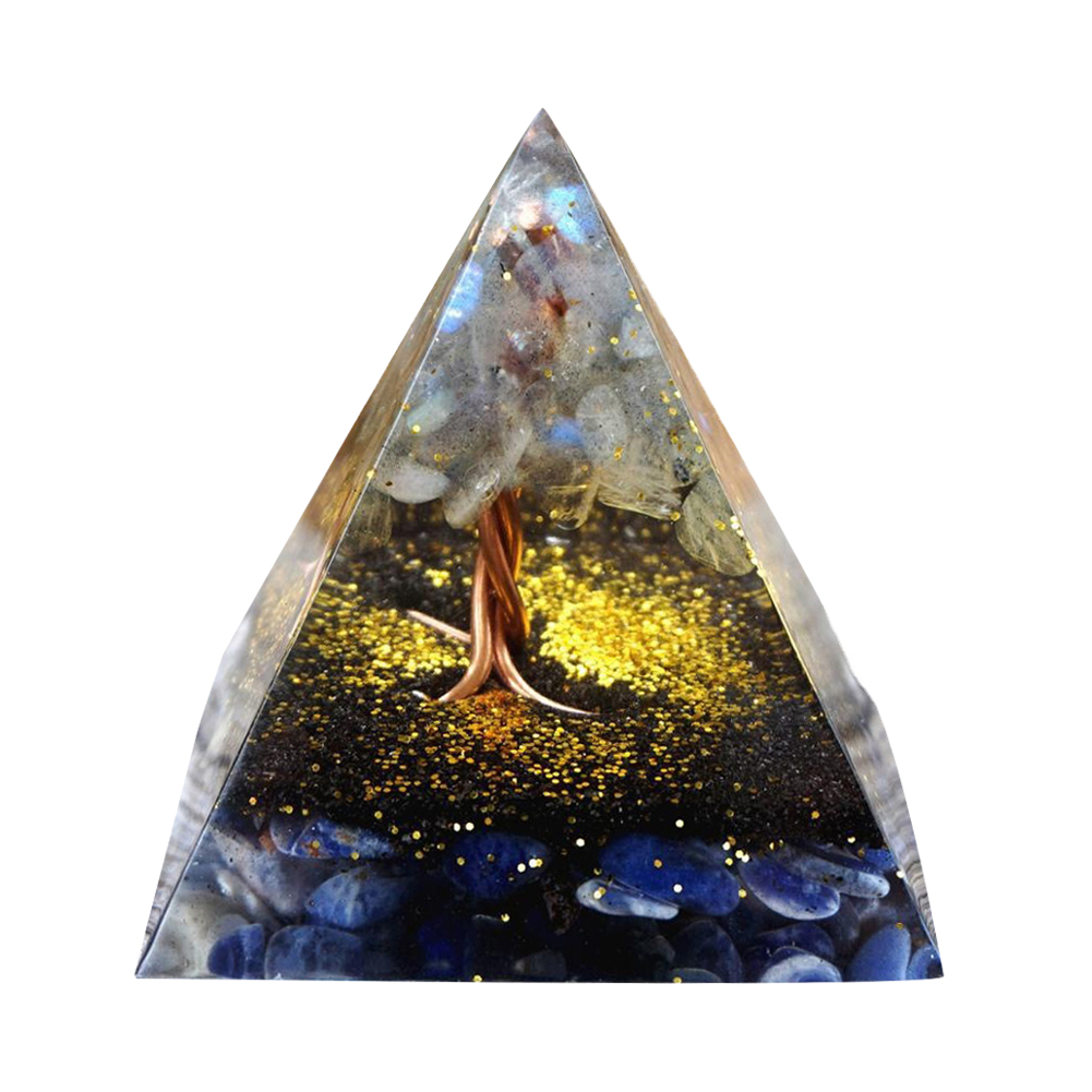 

5cm Natural Orgonite Pyramid Chakra, 501 Original