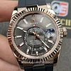 Rolex Sky-Dweller m336235-0004 Rose Gold Slate Dial Oysterflex Bracelet Super Clone
