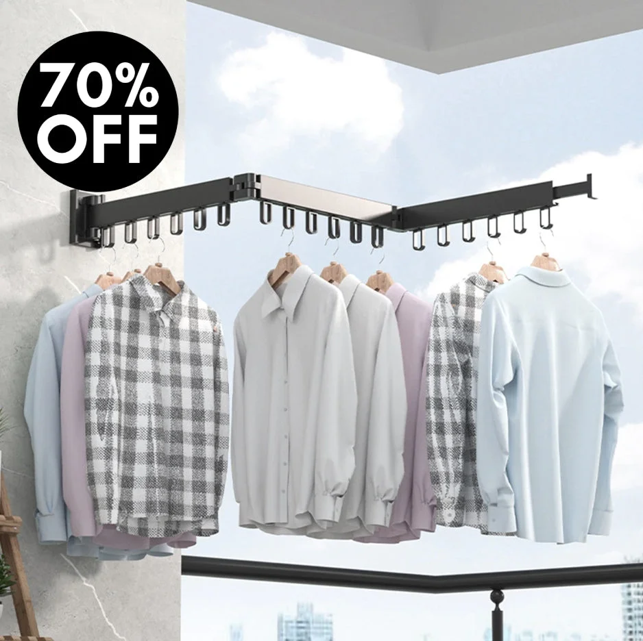Tri-Folding Clothing Rack™ (70% OFF)