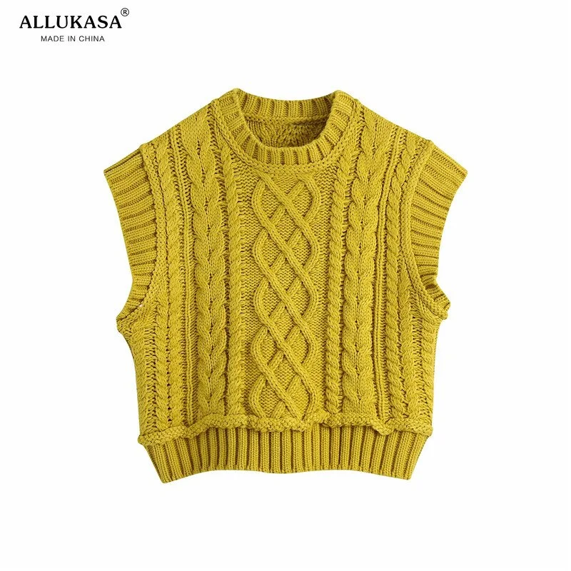 2022 Autumn sweater Women Casual Turtleneck Pink Knitted Pullover Vest Chic Lady Sleeveless Sweaters Girls Cute Knitted Jumpers