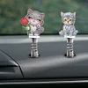 5Pcs Katze schütteln Auto - 5d DIY Handwerk Ornament