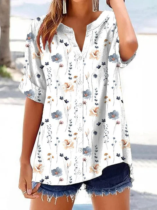 トップス Interlock Shirt Collar Half Sleeves Top Interlock Shirt Collar Half Sleeves Top（カーディガン