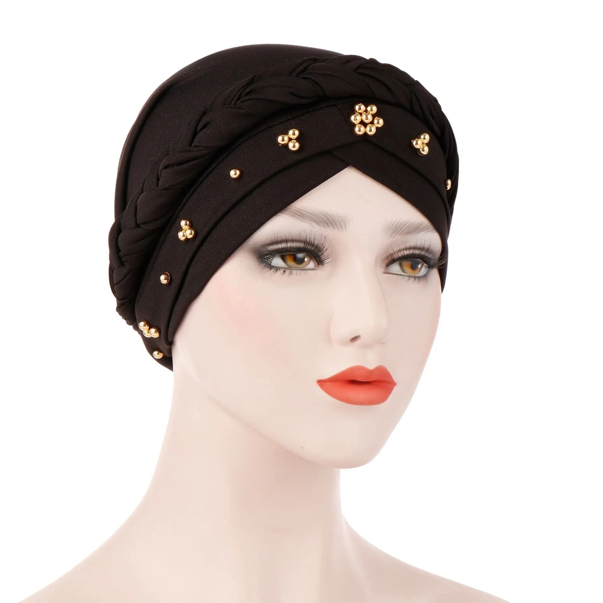 Women's Floral Printed Muslim Turban Hat Cap