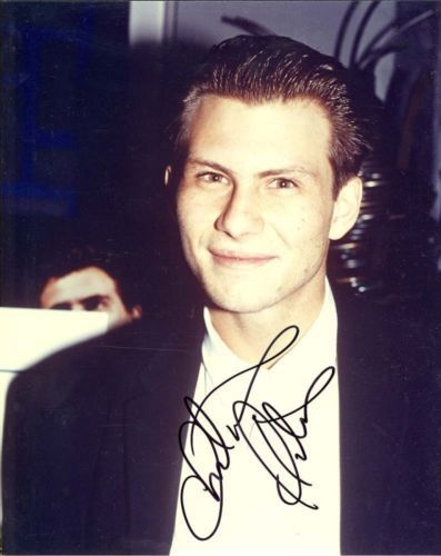 CHRISTIAN SLATER ACTOR AUTOGRAPHED SIGNED 8X10 BLACK JACKET WITH COA