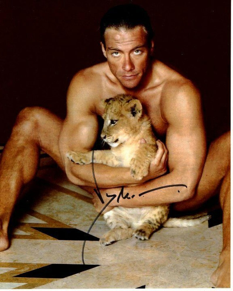 Jean-claude van damme signed 8x10 Photo Poster painting