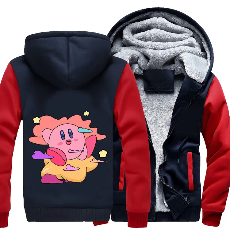 Kirby Sitting On A Star, Kirby Fleece Jacket