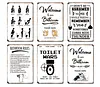 3PCS bi&egrave;re - Ensemble de panneaux en m&eacute;tal(20*30cm/30*40cm)