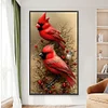 (40*70cm)Cardinal - Round Partial AB Drill Diamond Painting