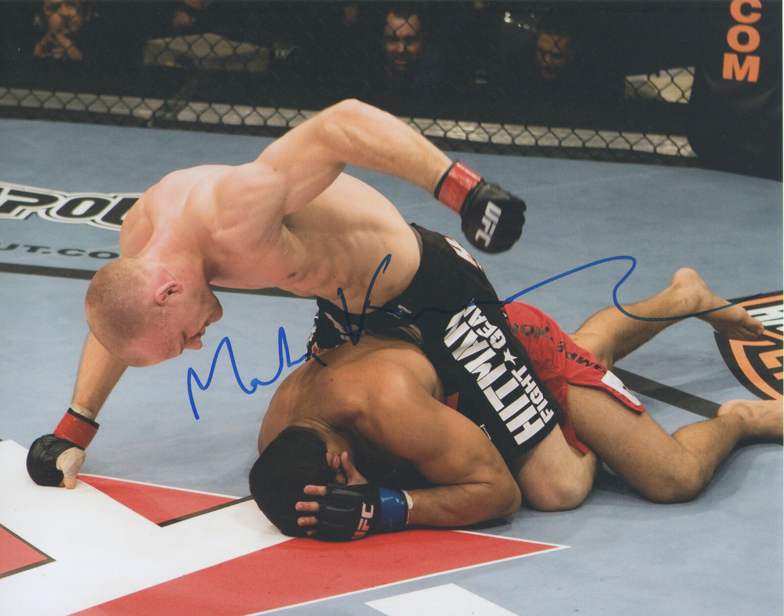 Martin Kampmann *MMA UFC FX FIGHTER * Signed 8x10 Photo Poster painting B2 COA GFA