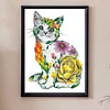Diamond Painting -DIY Full Square Drill Flower Cat