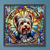 Diamond Painting-DIY Full Round Drill Stained Glass Dog