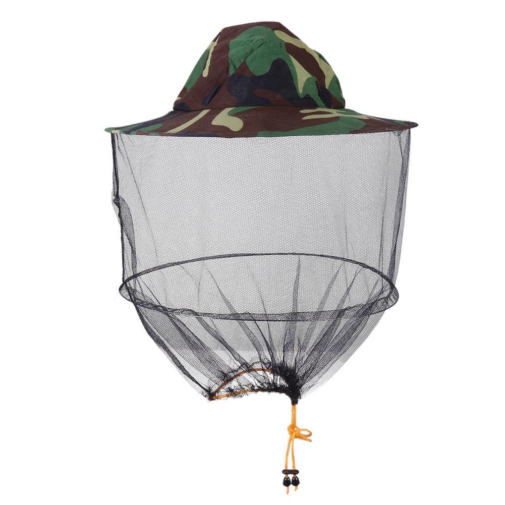 

Camouflage Fishing Hat Bee Keeping Insects Mosquito Net Prevention Cap Mesh, 501 Original