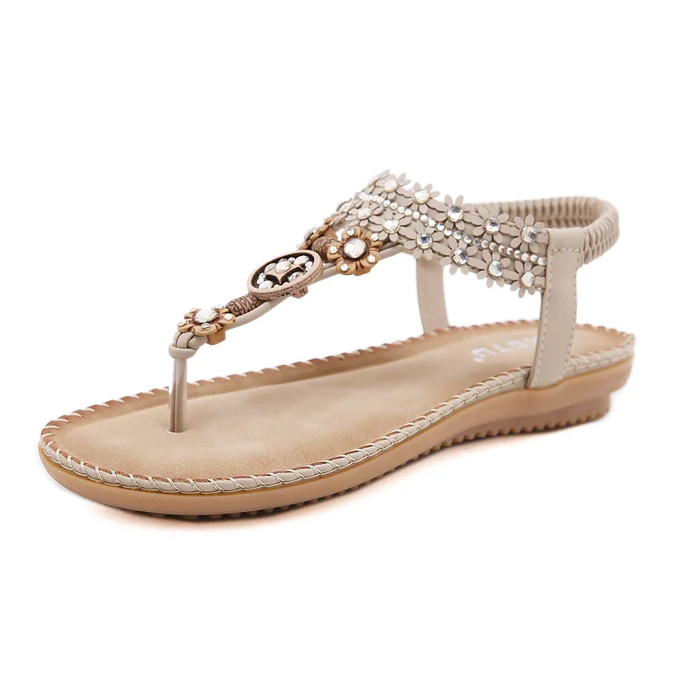 New Ethno Style Sandals Female Bohemian Flipflops shopify Stunahome.com