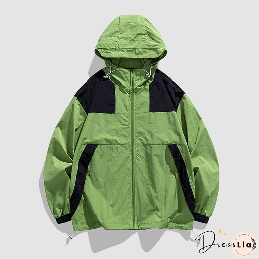 Splicing Casual Breathable Sunproof QD Jacket