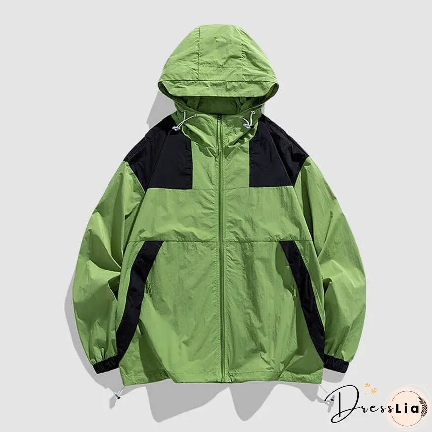 Splicing Casual Breathable Sunproof QD Jacket