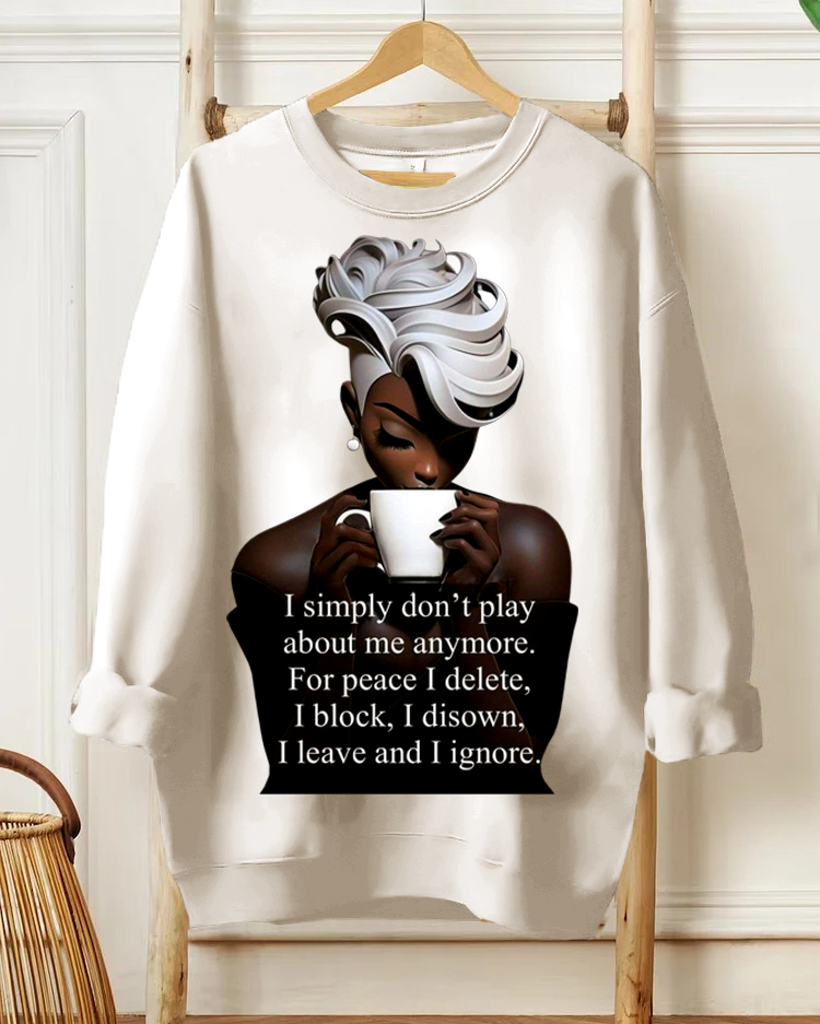 I Leave and I Ignore Long Sleeve Sweatshirt