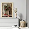 Christmas Wreath-11CT Stamped Cross Stitch 40*53cm/15.75*20.87in tapestrymarket