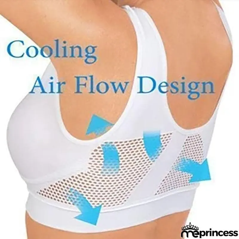 Fashion Hollowed-Out Breathing-Hole Sports Bra