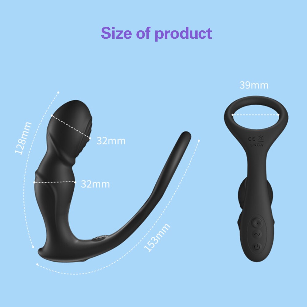 Advanced Prostate Massager with 10 Speeds for Men - Delay Ejaculation and Enhance Pleasure