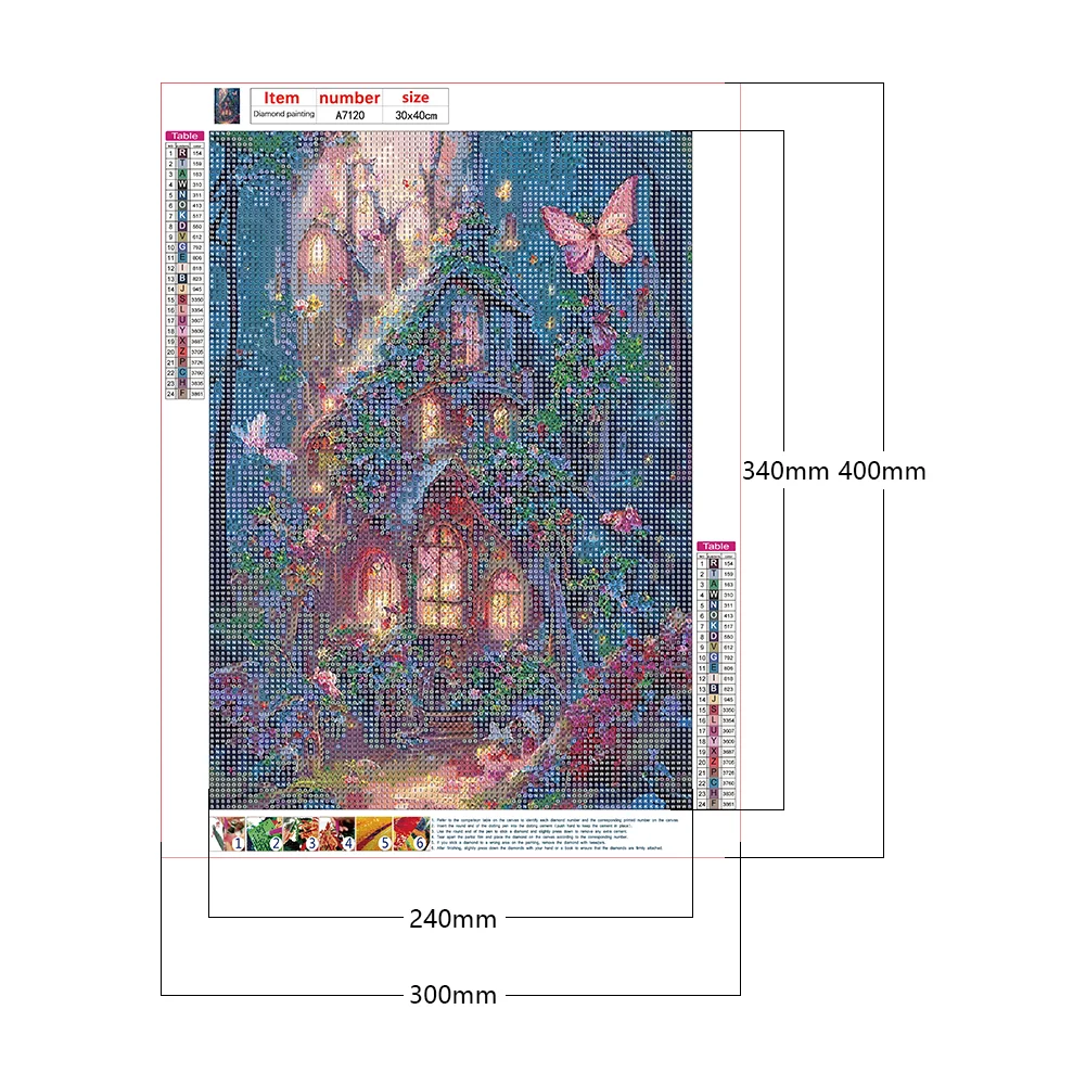 Diamond Painting - Full Round Drill - Flower House(30*40cm)