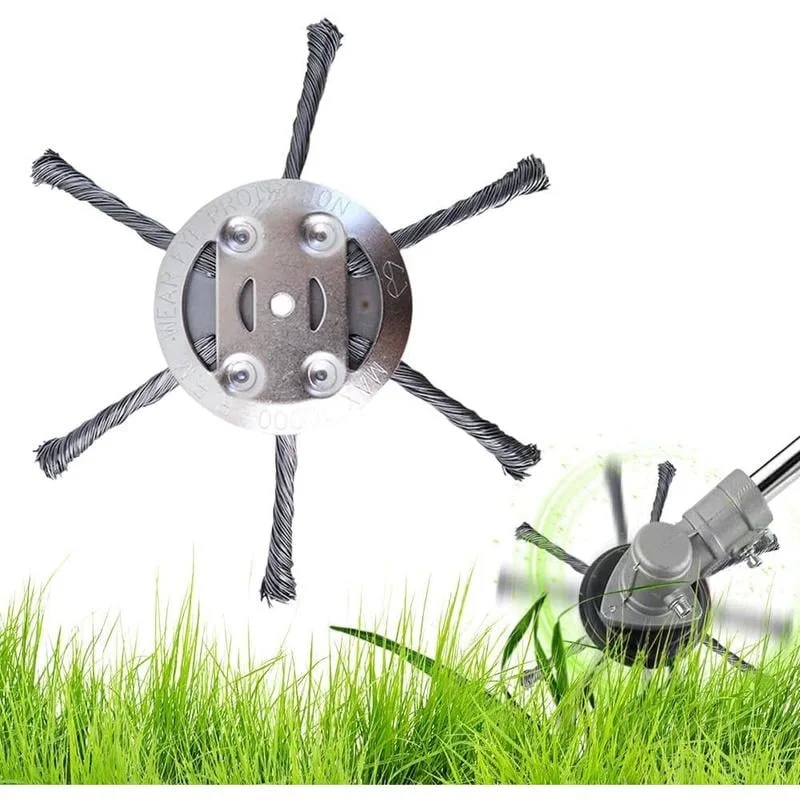 6 inch Steel Wire Brush Cutter Trimmer Head 