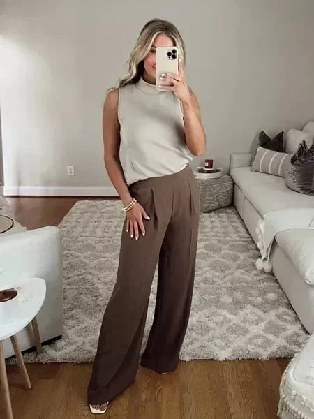 Crepe Pleated Pants (Buy 2 Free Shipping)