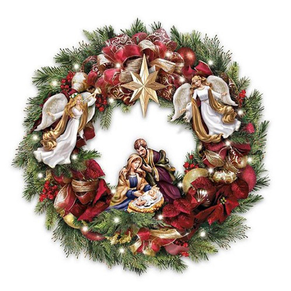 

Religion Wreath - Square Drill Diamond Painting - 40*40CM, 501 Original