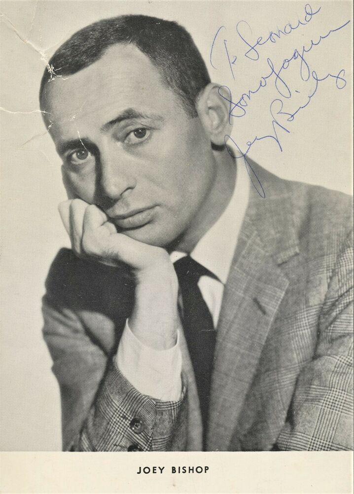 Vintage JOEY BISHOP Signed Photo Poster painting