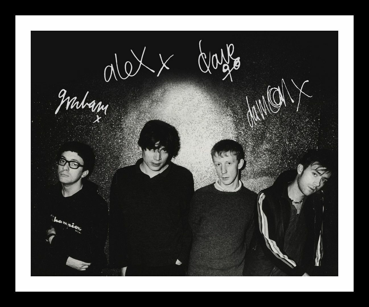 Blur Autograph Signed & Framed Photo Poster painting