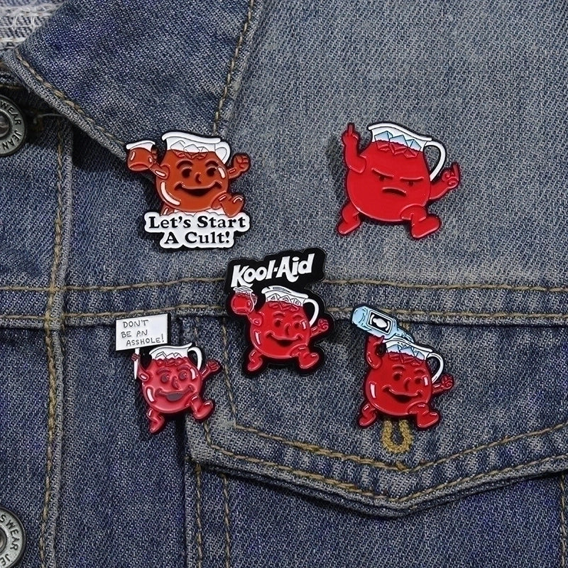 Cartoon Style Cowboy Style Letter Cup Alloy Stamping Stoving Varnish Women’s Brooches