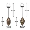 Solar Lantern Outdoor Garden Hanging Light Iron Hollow Design