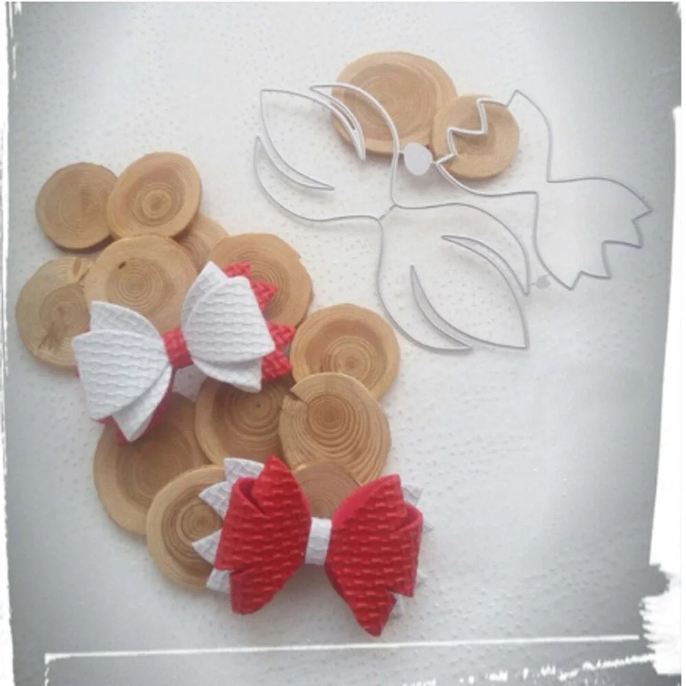 Beautiful cutting die bow template DIY scrapbook metal cutting die paper card process embossing folder template-2930