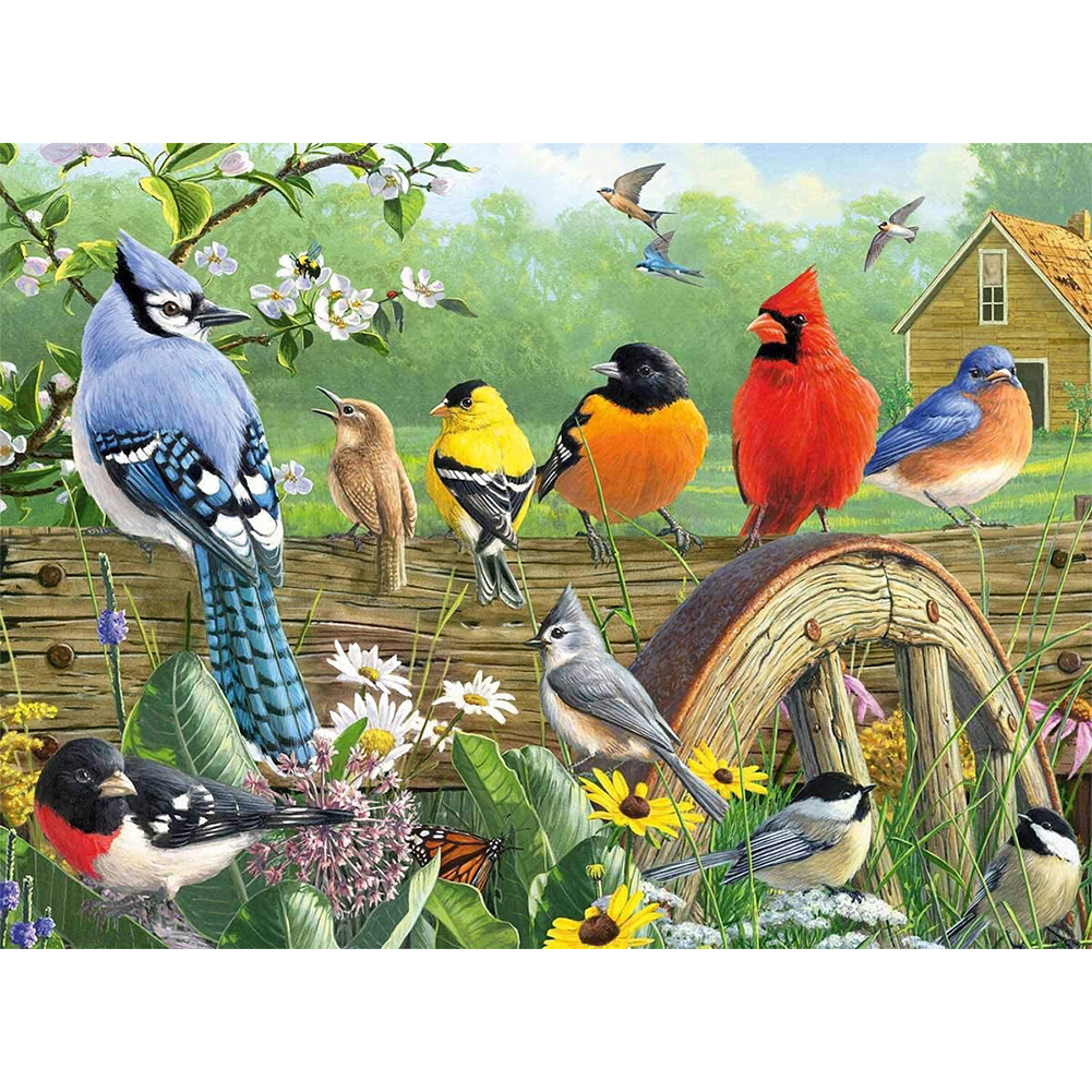 

Little Bird - 11CT Stamped Cross Stitch - 45*35CM, 501 Original