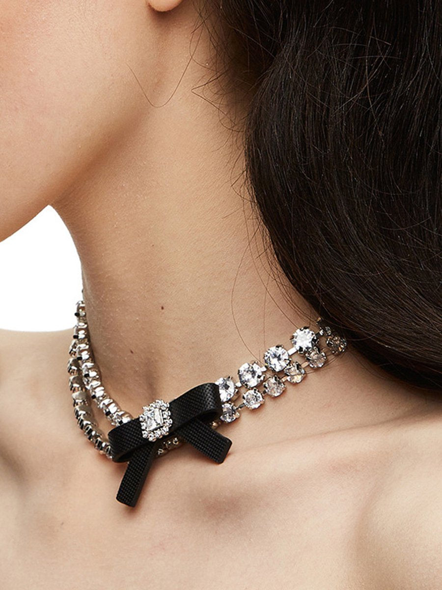 Bow Double Layer Necklace