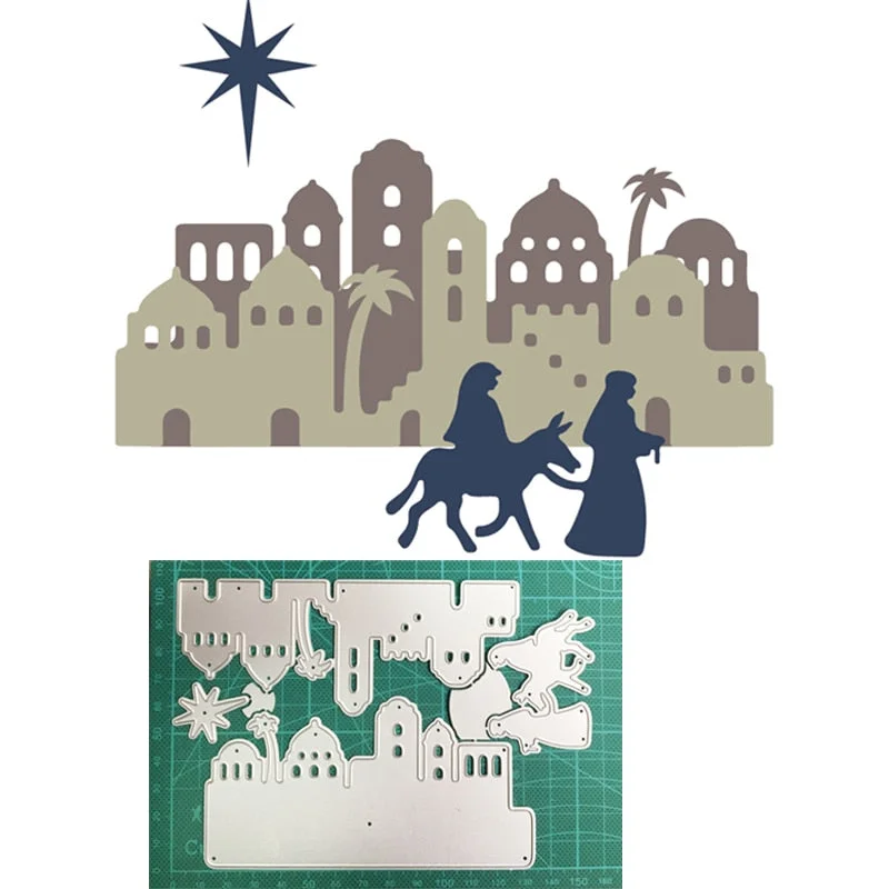 Craft Dies Metal Cutting Dies Cut Die Religion Nativity Scenes Scrapbook Dies Craft Paper Knife Mould Blade Punch Steencils Dies