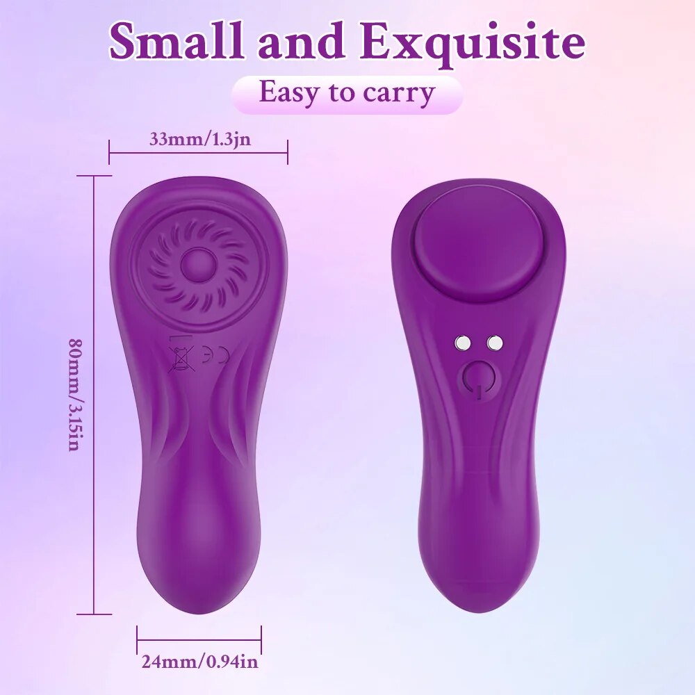 Mini Clit sugende vibrator med fjernkontroll og sexy truser