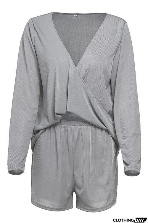 Cross Front Shorts Set