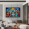 (Big Size)Glass Painting Nativity - 11CT Stamped Cross Stitch - 60*40cm