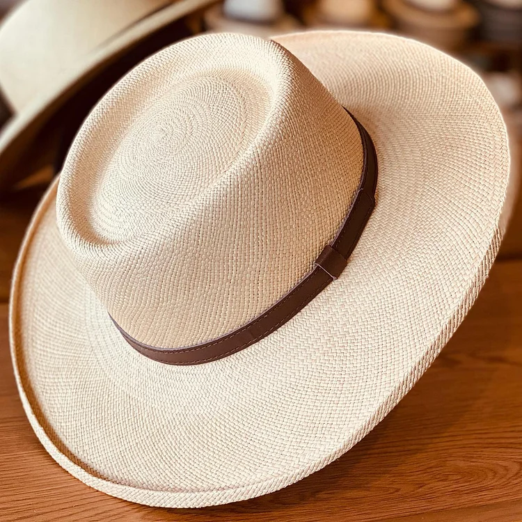 【Pre-sale】 ! 🌿Can be rolls up for packing -Handmade Panama Hat-Planter 181