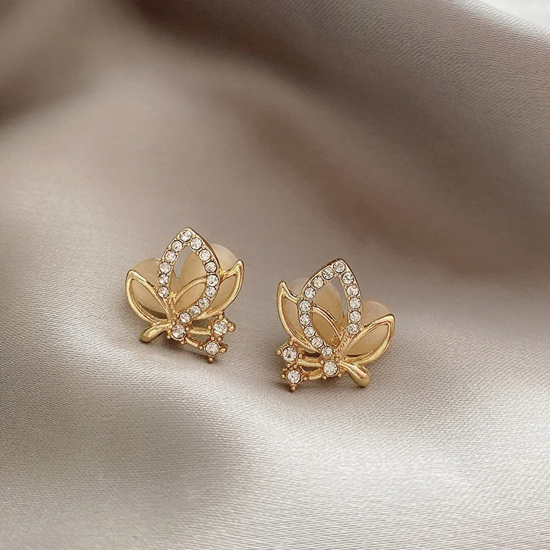 Opal Butterfly Earrings