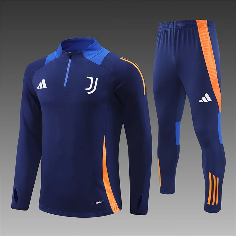 2024-25 Juventus Royal Blue Half-Pull Training Jersey
