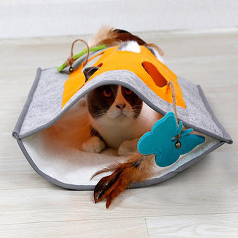 Fleece Cat Playing Mat