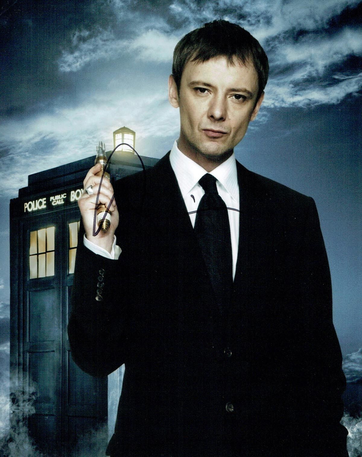 John SIMM SIGNED Autograph 10x8 Photo Poster painting 2 The MASTER Dr Who AFTAL COA