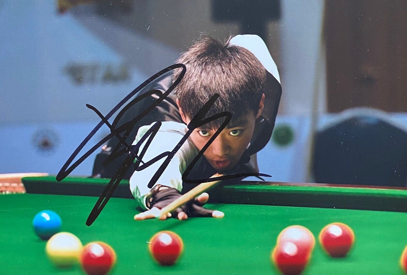 Luo Honghao Genuine Hand Signed 6X4 Photo Poster painting - Snooker 3