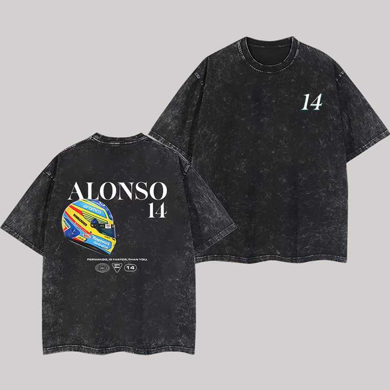 Aston Martin F1 Team Printed Oversize Washed T-Shirt