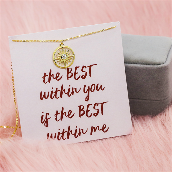 For Mom - The Best Within You Sun Necklace
